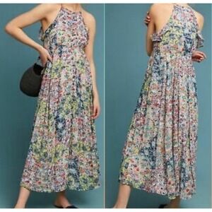 Meadow Rue by Anthropologie Women's Allerton Floral Maxi‎ Dress Size Small $168